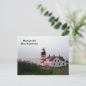 West Quoddy Head Lighthouse Briefkaart (Staand voorkant)