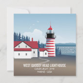 West Quoddy Head Lighthouse Kaart (Voorkant)