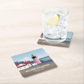 West Quoddy Head Lighthouse Kartonnen Onderzetters (Insitu)