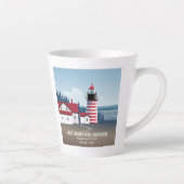 West Quoddy Head Lighthouse Latte Mok (Rechts)