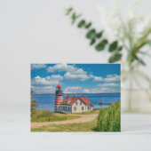 West Quoddy Head Lighthouse, Lubec, Maine Briefkaart (Staand voorkant)