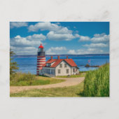West Quoddy Head Lighthouse, Lubec, Maine Briefkaart (Voorkant)