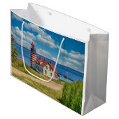 West Quoddy Head Lighthouse, Lubec, Maine Groot Cadeauzakje (Voorkant Gekanteld)