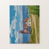 West Quoddy Head Lighthouse, Lubec, Maine Legpuzzel (Verticaal)