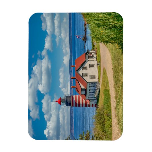 West Quoddy Head Lighthouse, Lubec, Maine Magneet (Verticaal)