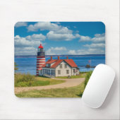 West Quoddy Head Lighthouse, Lubec, Maine Muismat (Met muis)