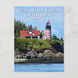 West Quoddy Head Lighthouse, Maine Briefkaart