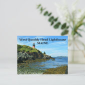 West Quoddy Head Lighthouse, Maine Briefkaart (Staand voorkant)