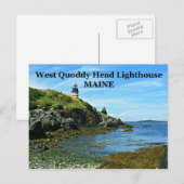 West Quoddy Head Lighthouse, Maine Briefkaart (Voorkant / Achterkant)