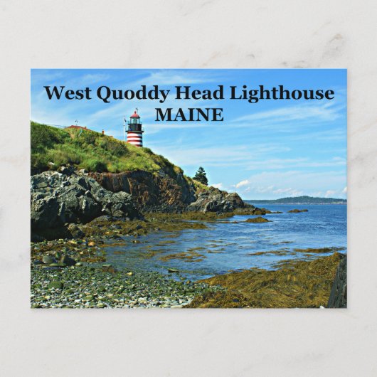 West Quoddy Head Lighthouse, Maine Briefkaart (Voorkant)