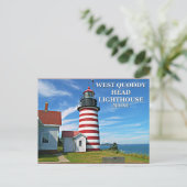 West Quoddy Head Lighthouse, Maine Briefkaart (Staand voorkant)