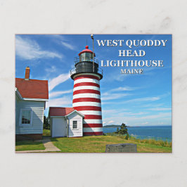 West Quoddy Head Lighthouse, Maine Briefkaart