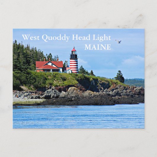 West Quoddy Head Lighthouse, Maine Briefkaart (Voorkant)