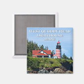 West Quoddy Head Lighthouse, Maine Magneet (Voorkant / Achterkant)
