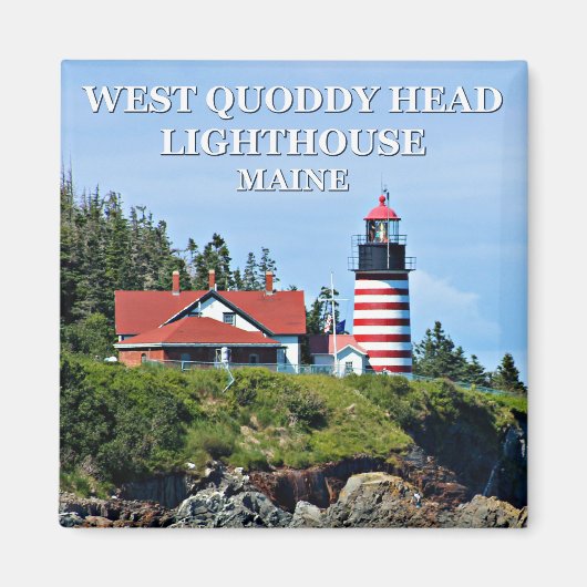 West Quoddy Head Lighthouse, Maine Magneet (Voorkant)