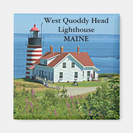 West Quoddy Head Lighthouse, Maine Magnet (Voorkant)