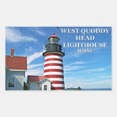 West Quoddy Head Lighthouse, Maine Stickers (Voorkant)