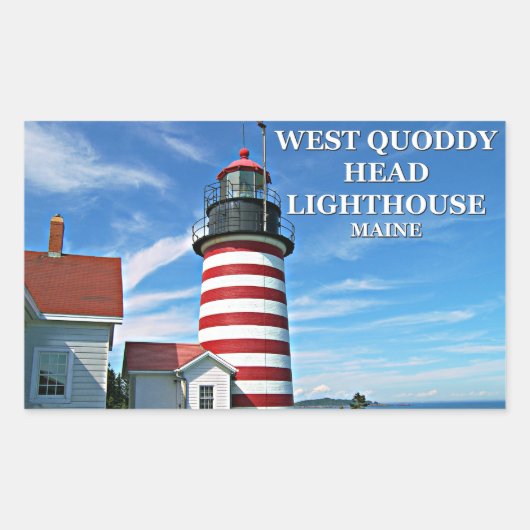 West Quoddy Head Lighthouse, Maine Stickers (Voorkant)