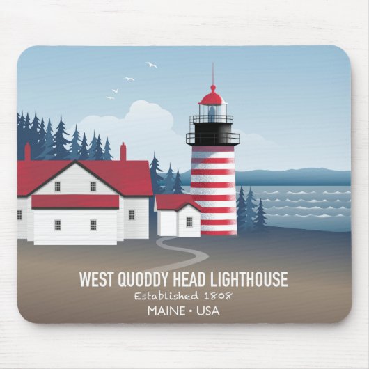 West Quoddy Head Lighthouse Muismat (Voorkant)