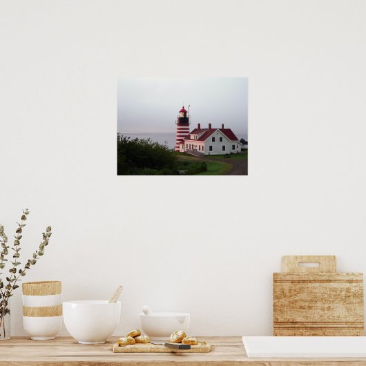 West Quoddy Head Lighthouse Poster (Keuken)