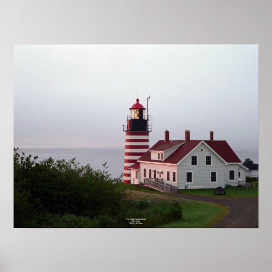 West Quoddy Head Lighthouse Poster (Voorkant)