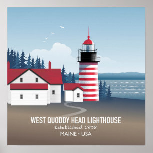 West Quoddy Head Lighthouse Poster