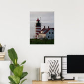 West Quoddy Head Lighthouse Poster (Thuiskantoor)