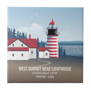 West Quoddy Head Lighthouse Tegeltje
