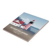 West Quoddy Head Lighthouse Tegeltje (Zijkant)