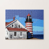 WEST QUODDY LIGHTHOUSE LEGPUZZEL (Horizontaal)