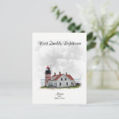 West Quoddy Lighthouse, Maine Briefkaart (Staand voorkant)