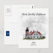 West Quoddy Lighthouse, Maine Briefkaart (Voorkant / Achterkant)
