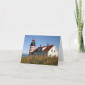 West Quoddy Maine Lighthouse Bedankkaart (Voorkant)