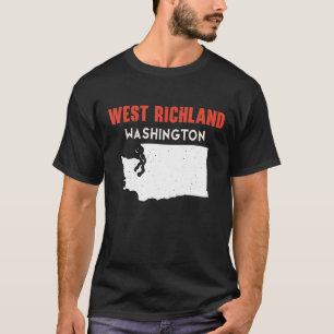 West Richland Washington USA State America Travel T-shirt