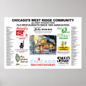 West Ridge Chicago Restaurants ALL SIZES Poster (Voorkant)