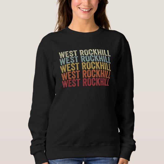 West Rockhill Pennsylvania West Rockhill PA Retro  Trui (Voorkant)