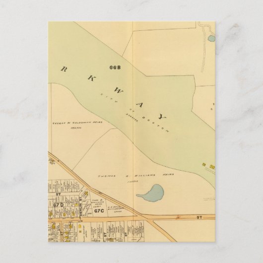 West Roxbury, Massachusetts 4 Briefkaart (Voorkant)