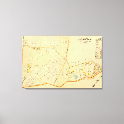 West Roxbury, Massachusetts 4 Canvas Afdruk (Voorkant)