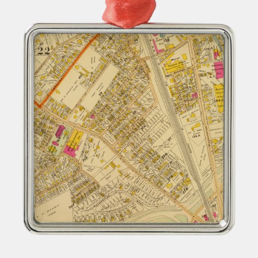 West Roxbury, Massachusetts 6 Metalen Ornament (Voorkant)