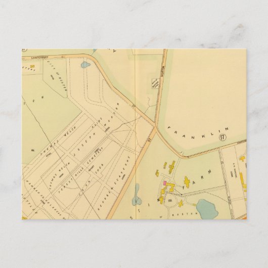 West Roxbury, Massachusetts Briefkaart (Voorkant)