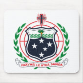 West-Samoa Wapenkat Mousepad Muismat (Voorkant)
