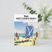 West Sands Beach, St Andrews Scotland Briefkaart (Staand voorkant)