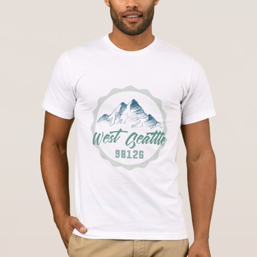West Seattle 98126 shirt, ongeacht de grootte, M/W T-shirt (Voorkant)