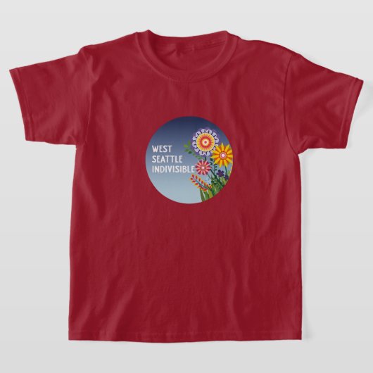 West Seattle Indivisible Kids Bloem t-shirt (Laagn)