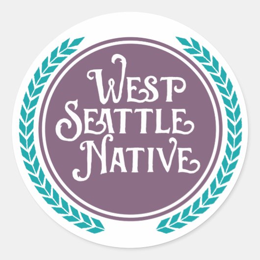 West Seattle inheemse sticker (Voorkant)