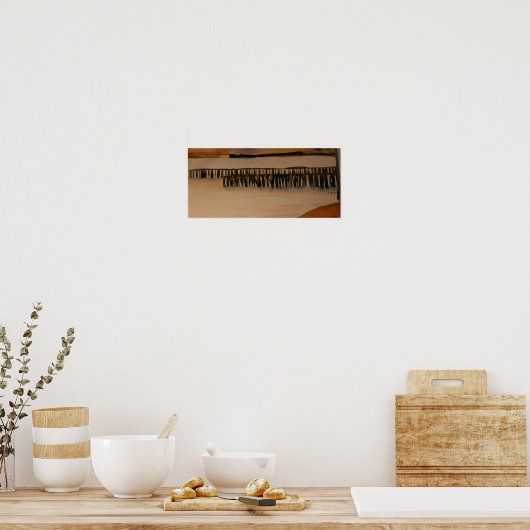 West Seattle Piers Uitzicht binnenstad Seattle Shi Poster (Keuken)