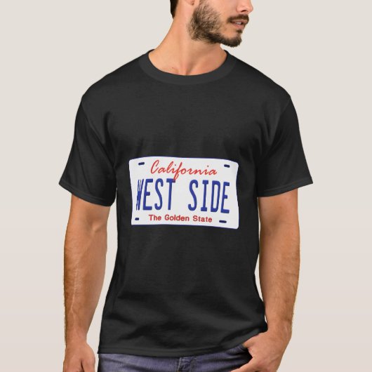 West Side California License Bord T-shirt (Voorkant)