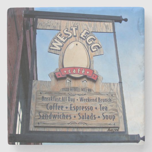 West Side, West Egg, Atlanta Marble Onderzetters (Voorkant)