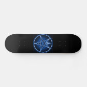 West Side Witch Deck - Baphomet Metallic Blue Deck Persoonlijk Skateboard (Horizontaal)