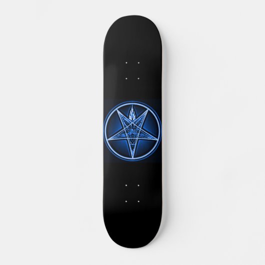 West Side Witch Deck - Baphomet Metallic Blue Deck Persoonlijk Skateboard (Voorkant)